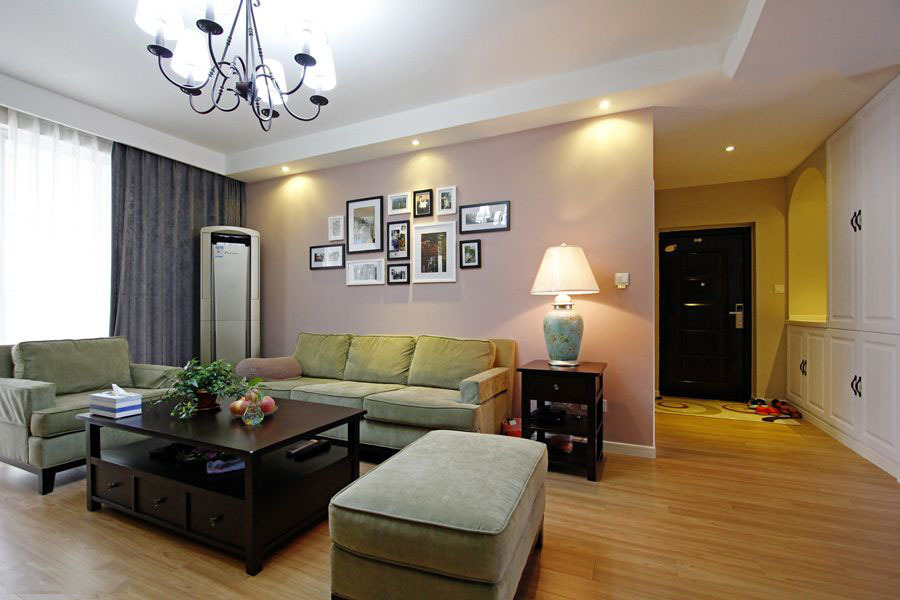 95平現(xiàn)代混搭隱形門+陽臺變書房風(fēng)格裝修效果